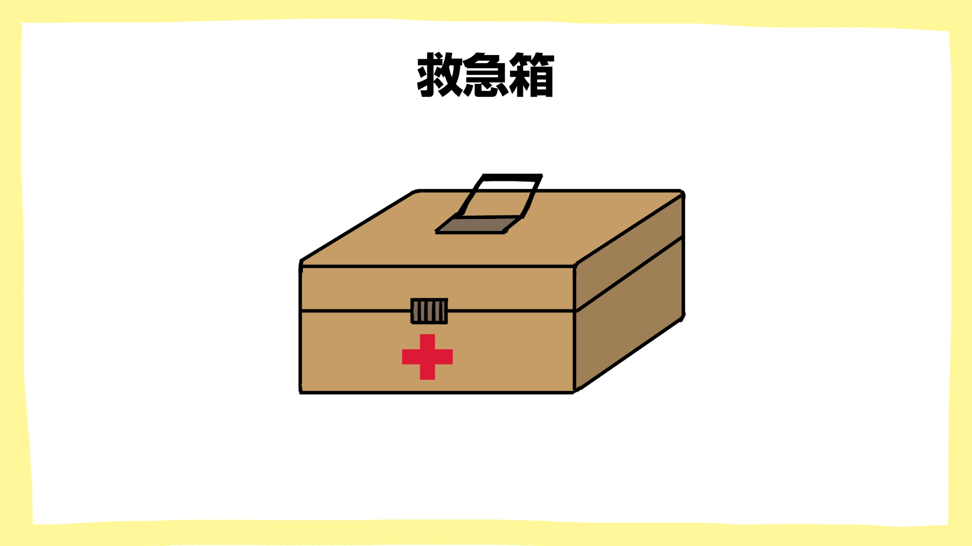 救急箱・建設現場の安全ポスター