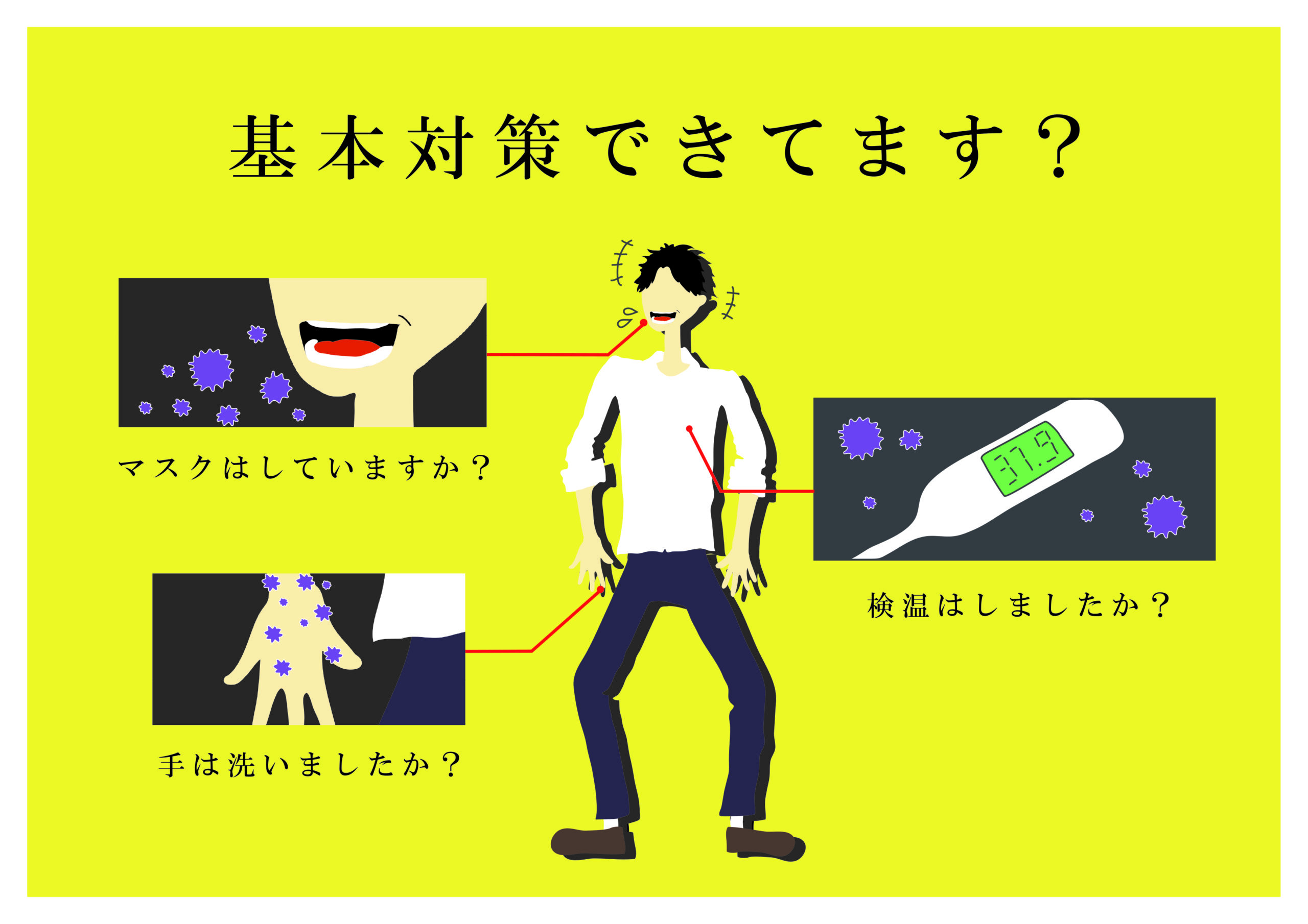 新型コロナ基本の対策の徹底