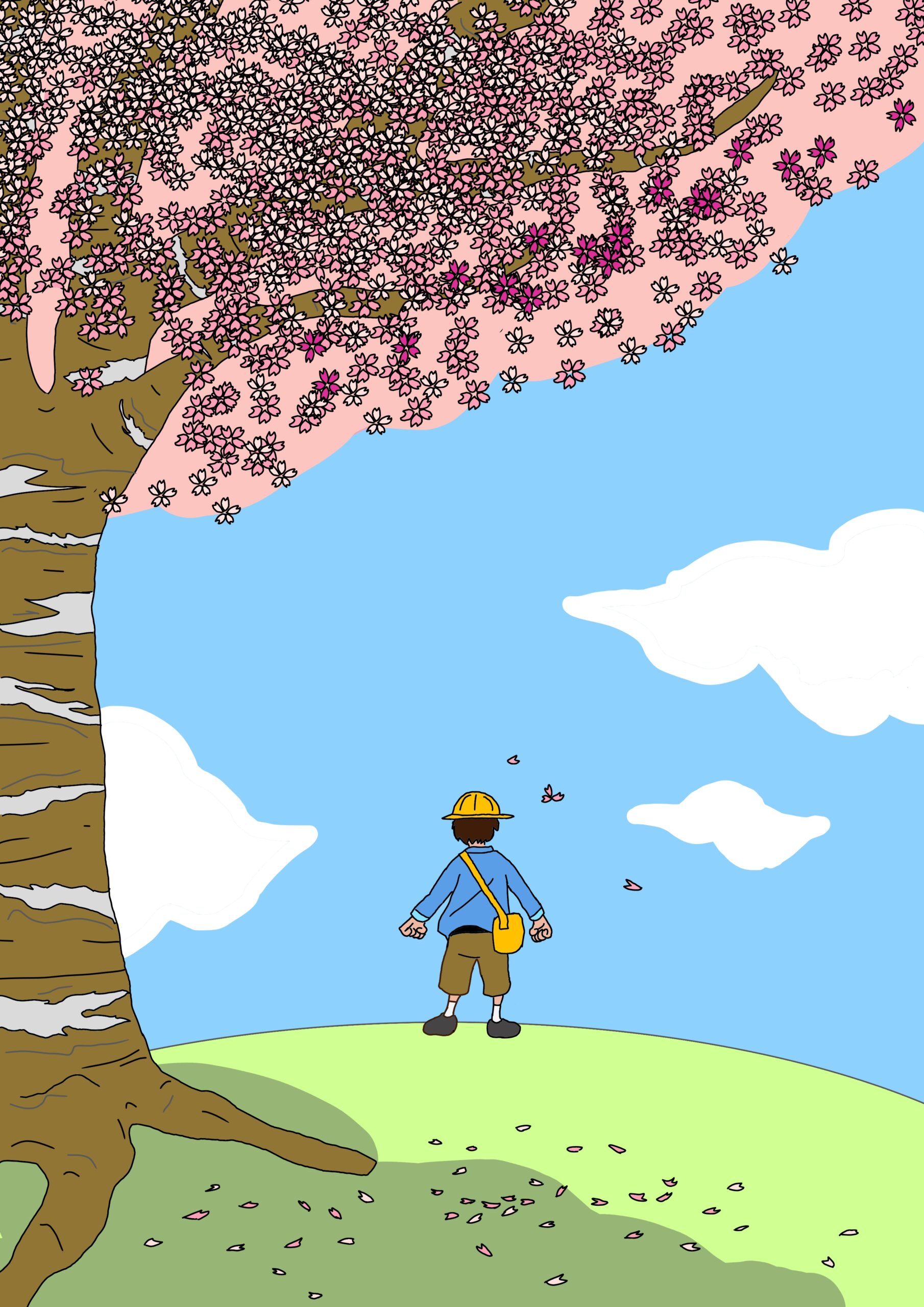 季節イベントポスター お花見