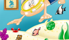 季節イベントポスター 海開き